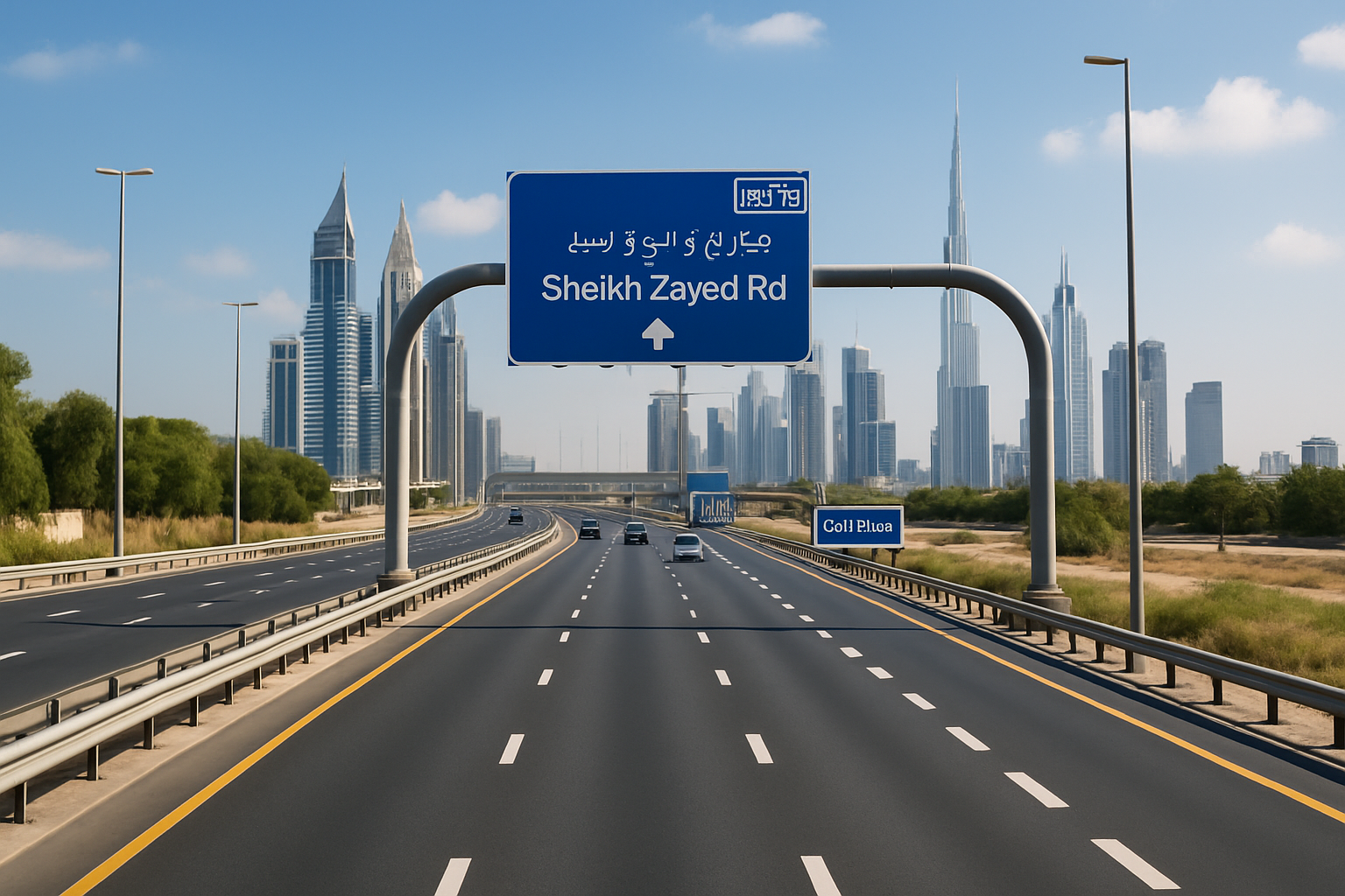 Safe and well-maintained paid roads in Dubai